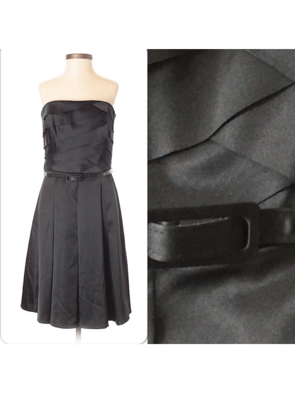 White House Black Market Black holiday strapless